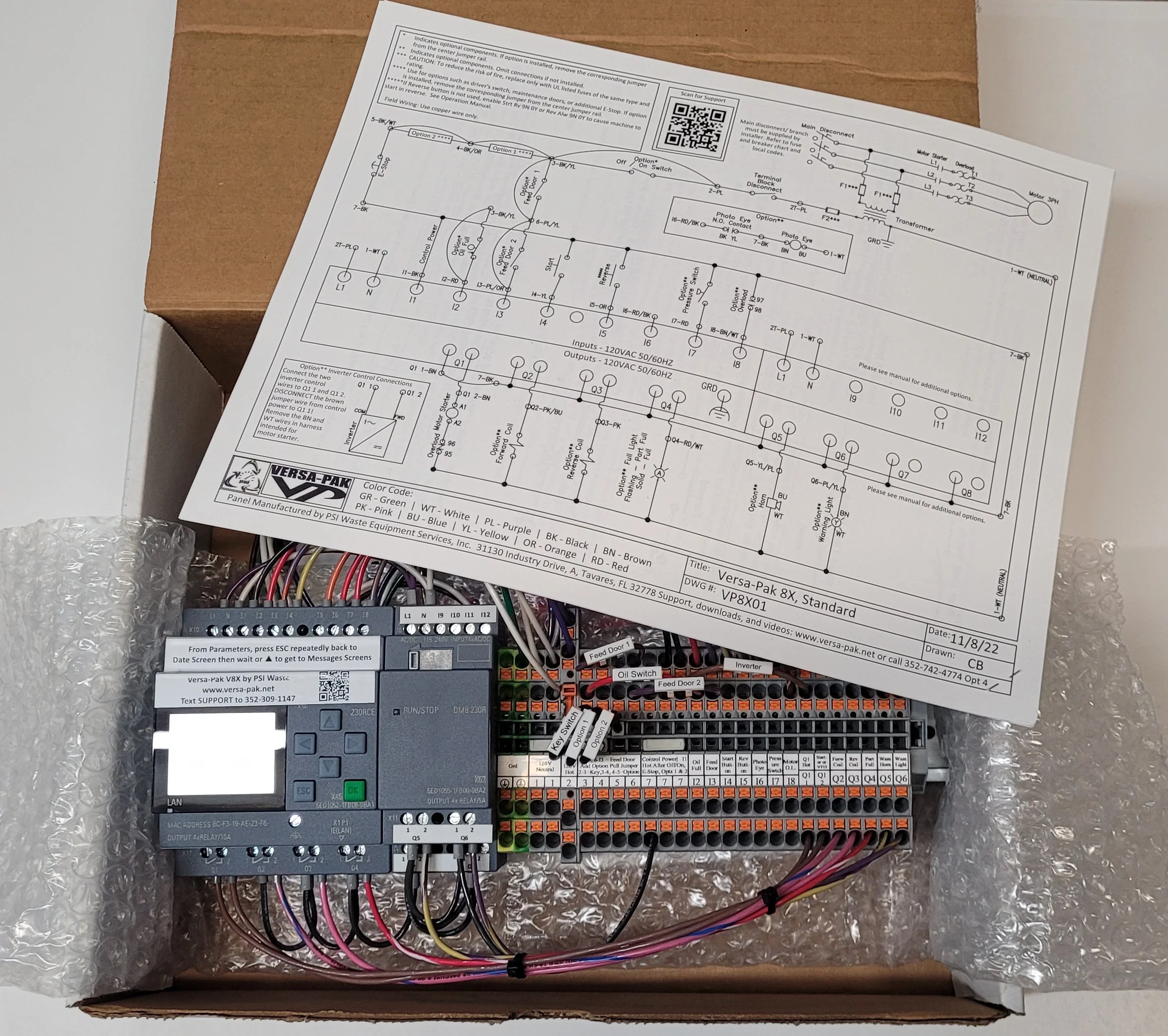 VERSA-PAK V8XWD — VERSA-PAK